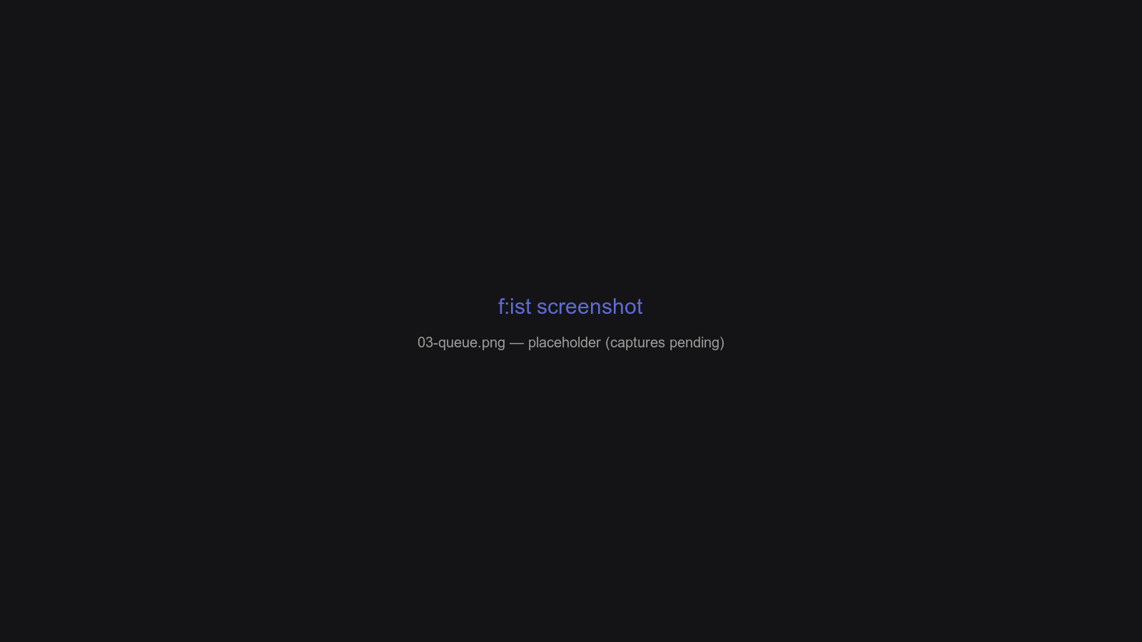 Queue overlay
